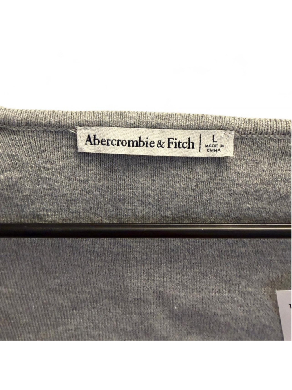 NWT Abercrombie & Fitch grey long sleeve bodysuit with cut out detail - Picture 4 of 5